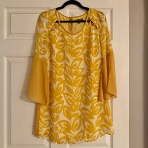 Umgee Yellow Floral Dress